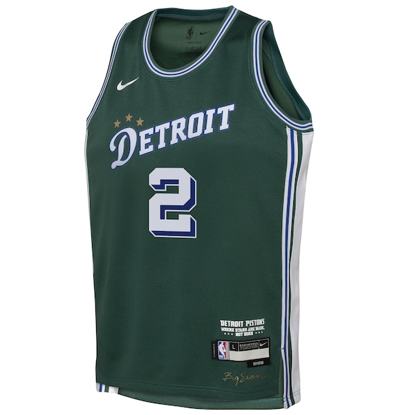 Cade Cunningham Detroit Pistons Nike Youth 2022/23 Swingman Jersey - City Edition - Green