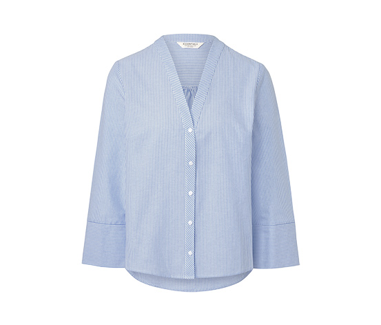 Gestreifte Bluse, hellblau-weiß