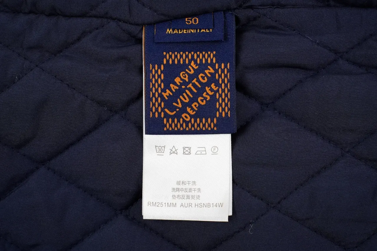 Louis Vuitton Dark Blue Circle Quilted Padded Jacket product photo from LabelPicks