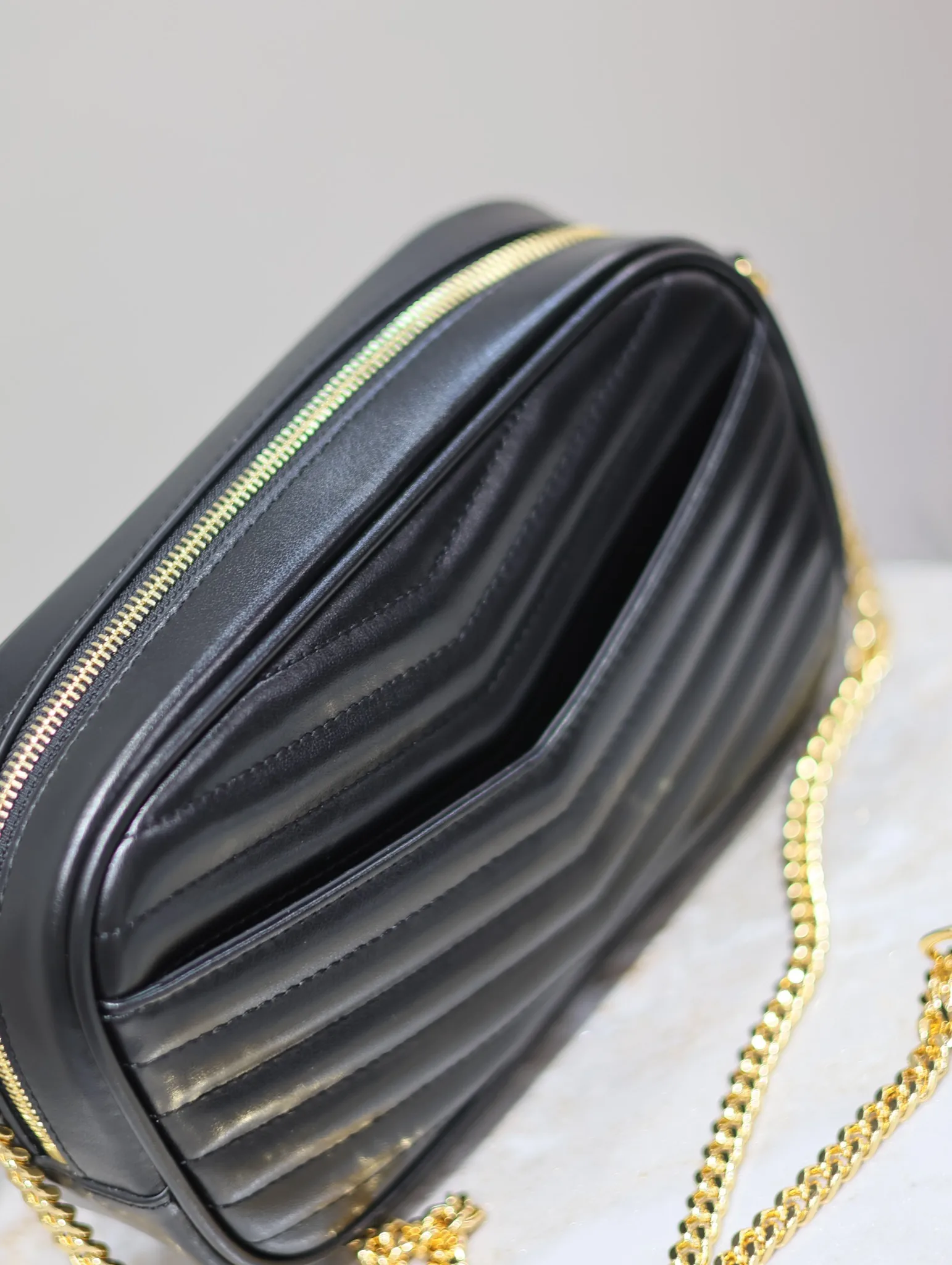 Saint Laurent Black Calfskin Crossbody Bag product photo from LabelPicks