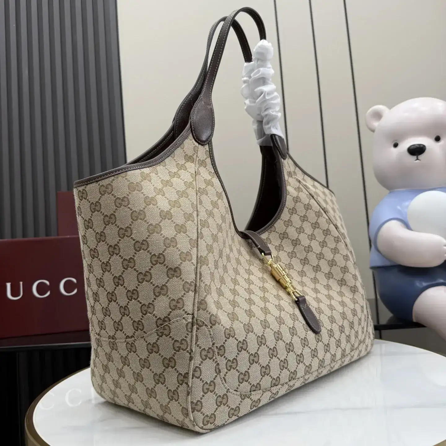 Gucci Brown Quilted Leather Tote Bag product photo from LabelPicks