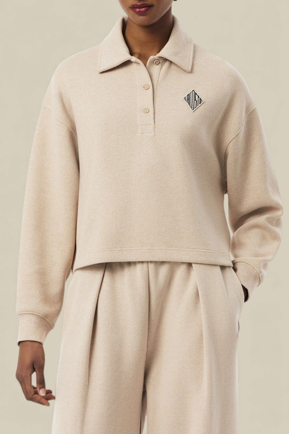 LACOSTE PRE LINE סווטשירט אוברסייז