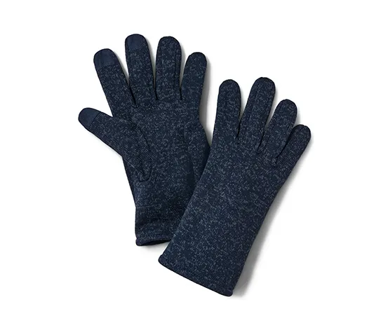 Strickfleece-Handschuhe, dunkelblau