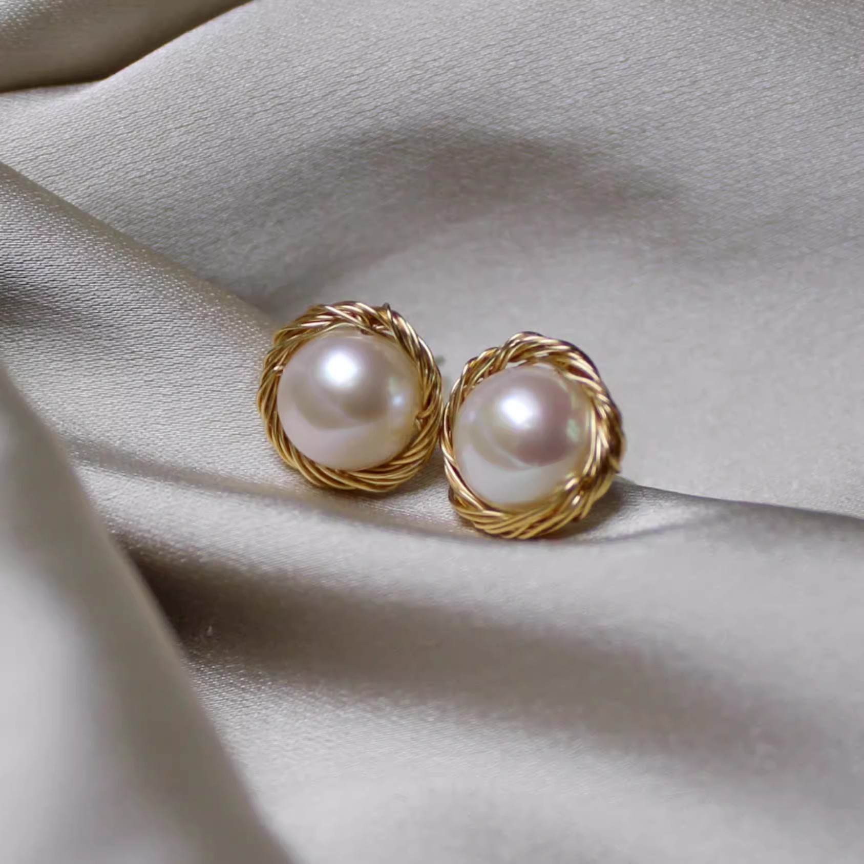 925 sterling silver shell pearl earrings, fashionable ins summer earrings for women, French retro style, niche high-end silver needle earrings