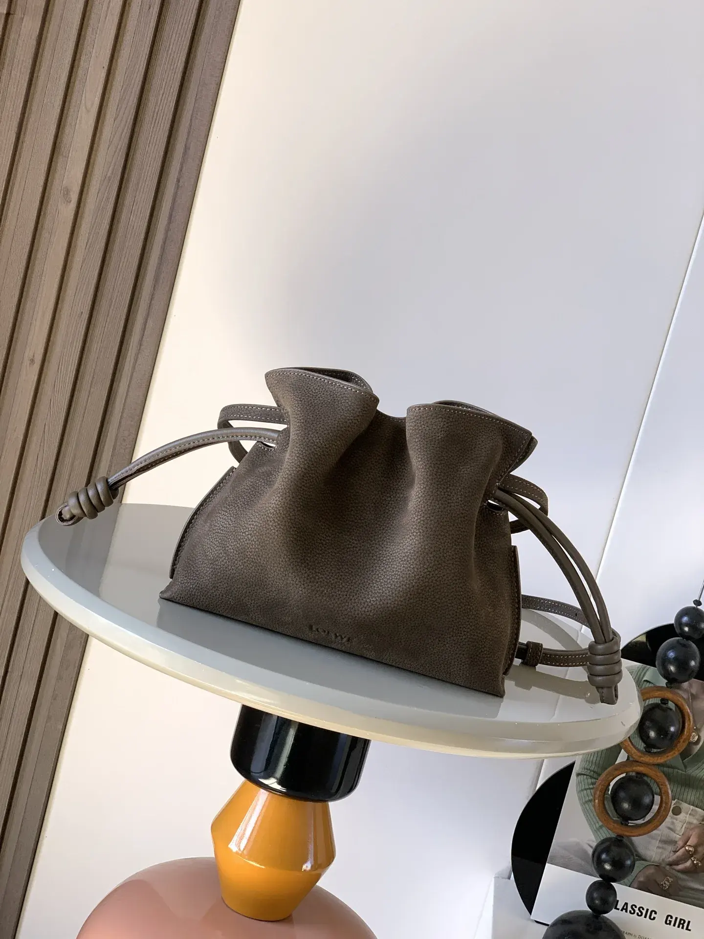 Loewe Flamenco Grained Leather Bucket Bag product photo from LabelPicks