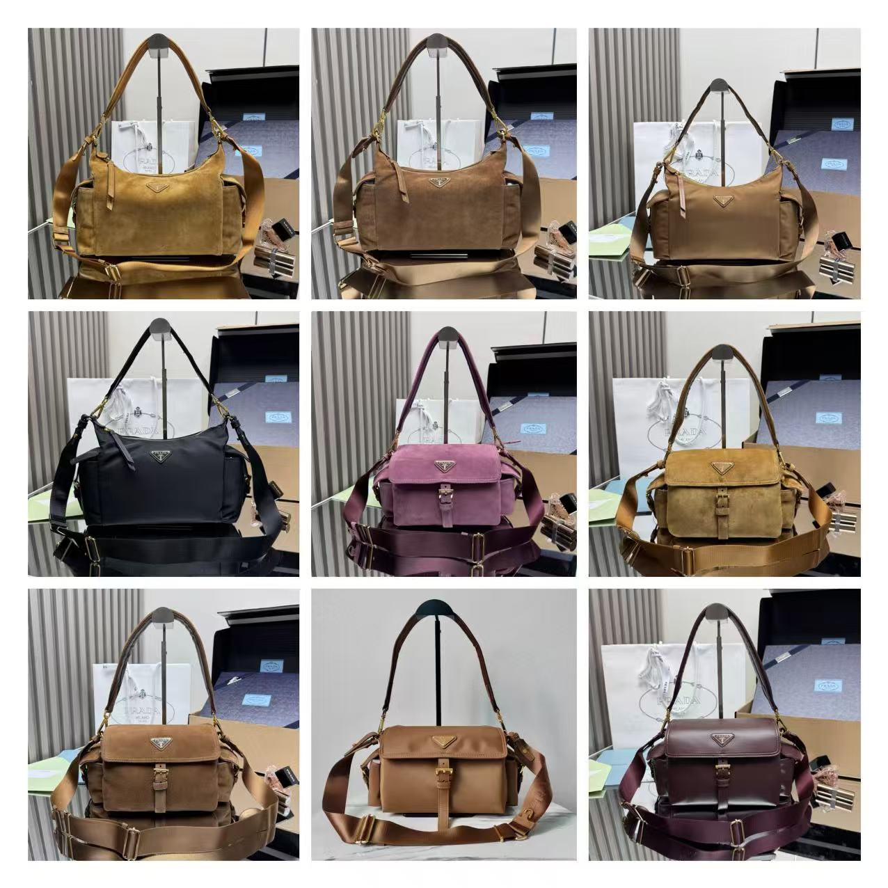 PRADA Explore/Suede/Nylon/32CM/30CM