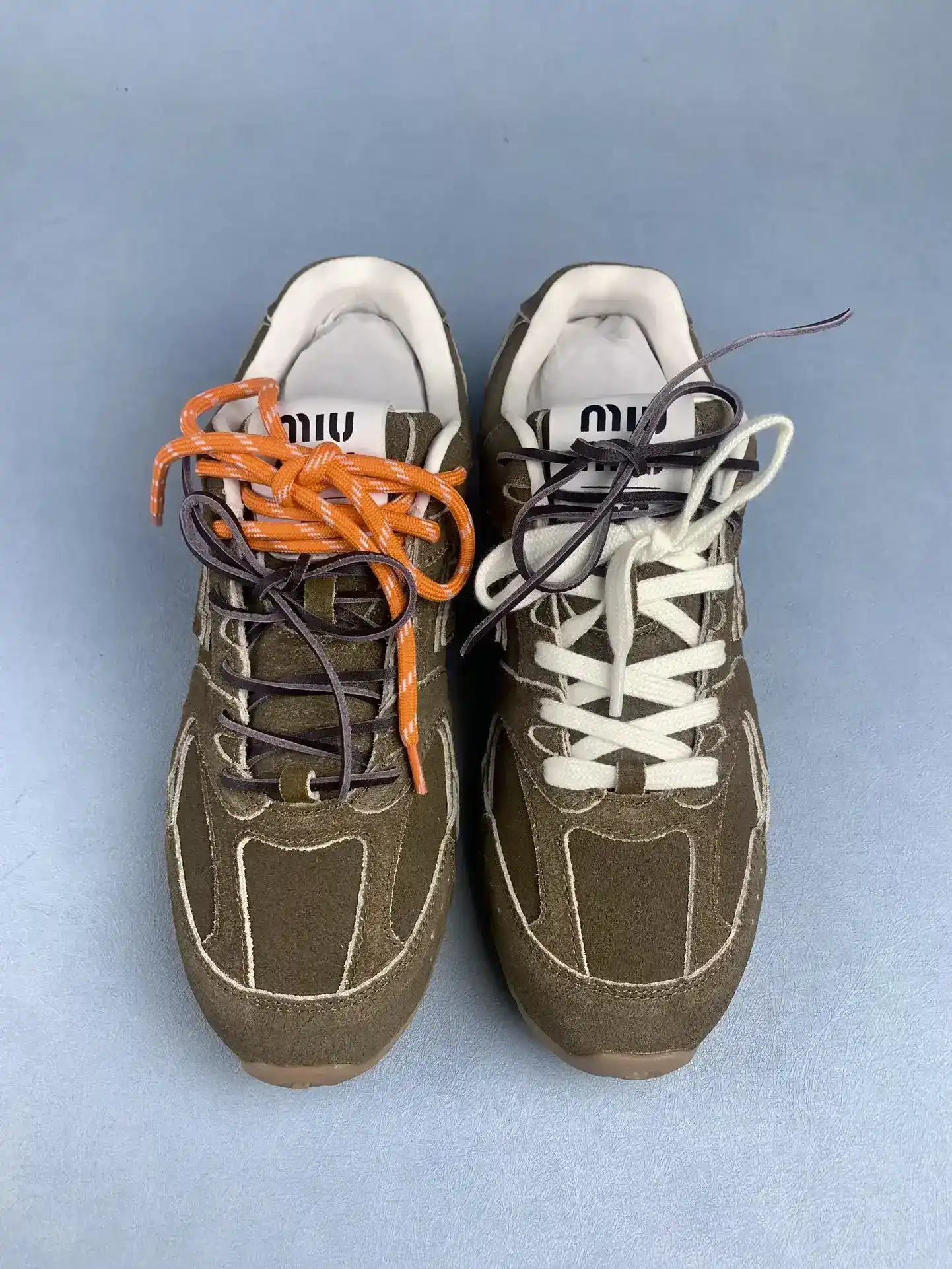 New Balance X Miu Miu 530 SL suede sneakers product photo from LabelPicks
