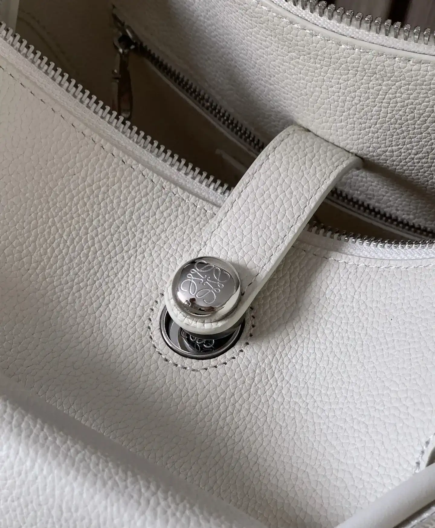 Loewe White Lambskin Top Handle Bag product photo from LabelPicks