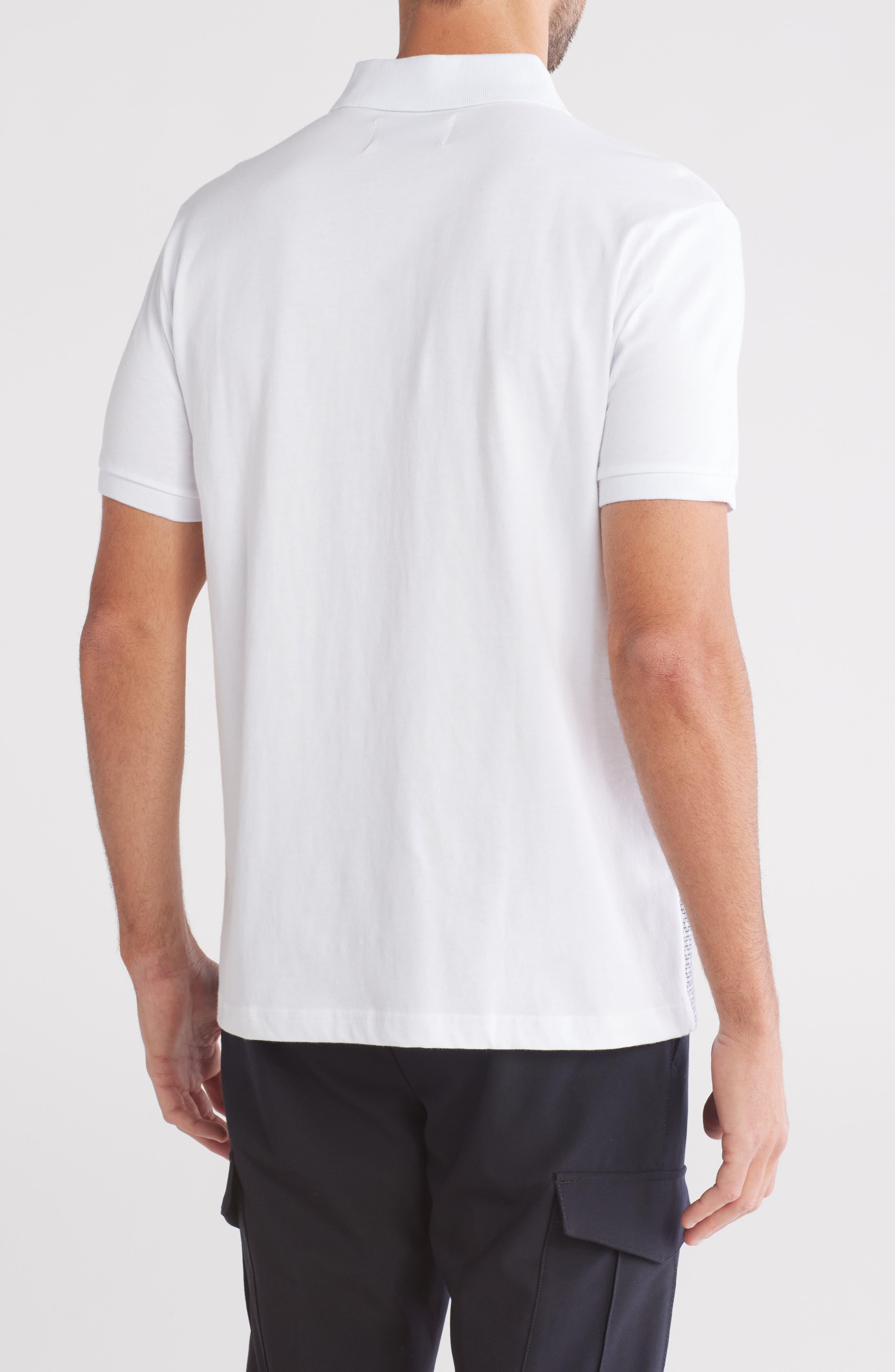 Original Penguin Jacquard Front Cotton Jersey Polo