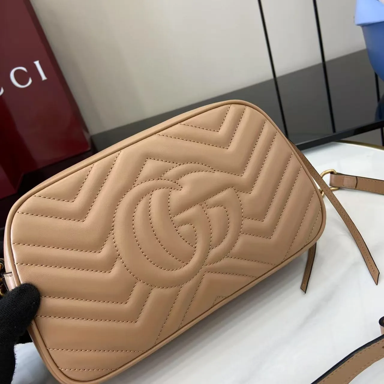 Gucci Beige Marmont GG Supreme Canvas Crossbody Bag product photo from LabelPicks
