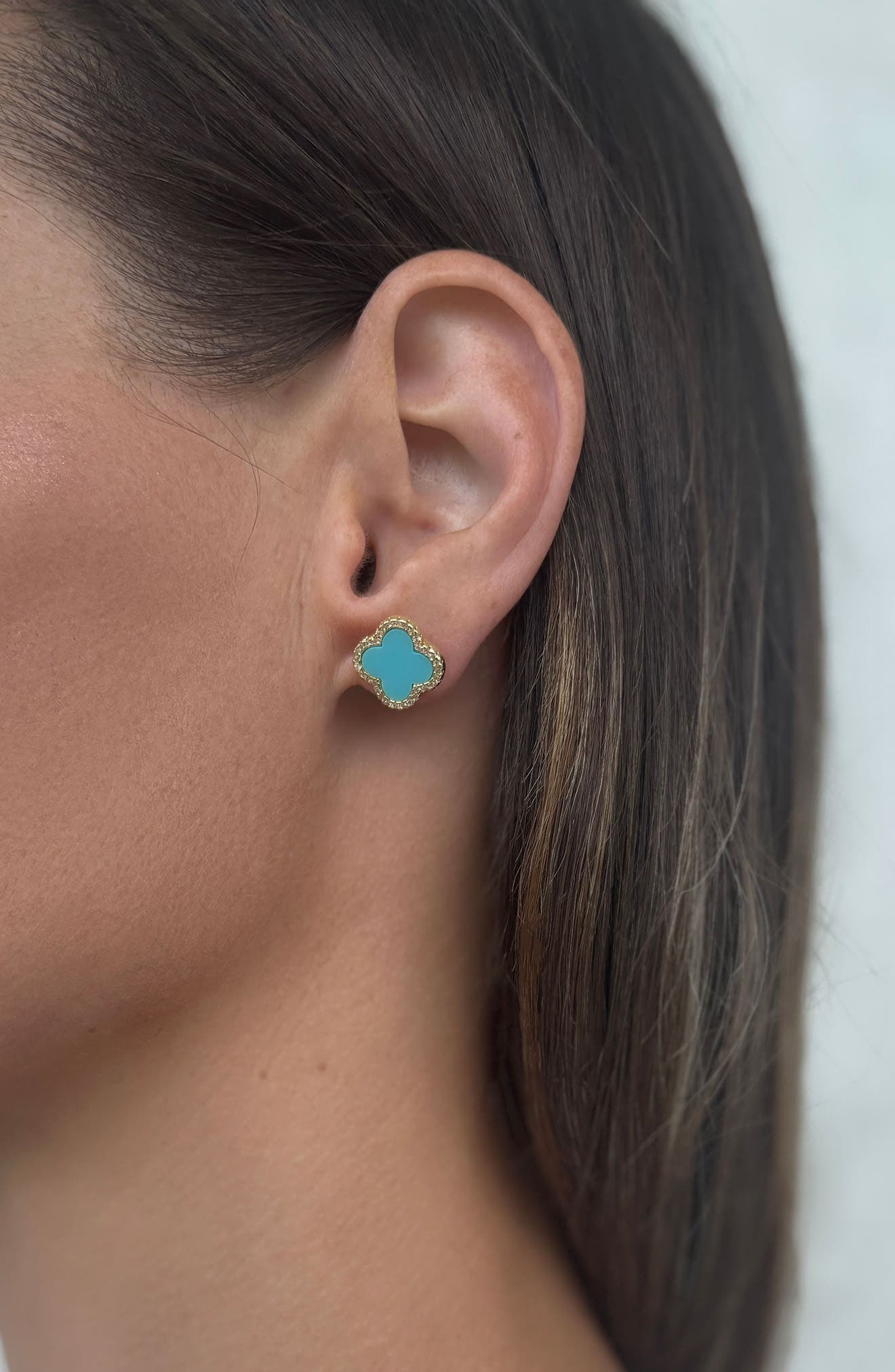 Adornia Clover Stud Earrings