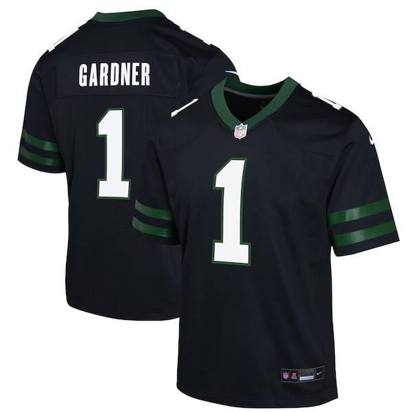 Ahmad Sauce Gardner New York Jets Nike Youth Alternate Game Jersey - Legacy Black/Green/White