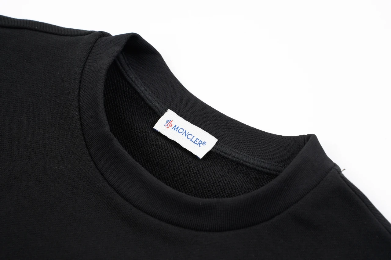 Moncler Black Diagonal Logo Crewneck Sweatshirt product photo from LabelPicks