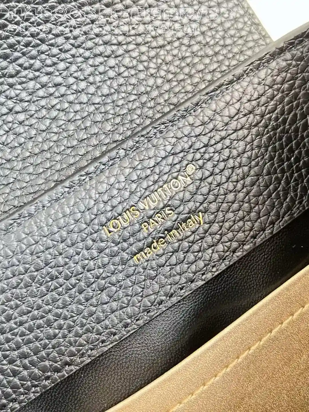 Louis Vuitton Black Capucines Grained Leather Crossbody Bag product photo from LabelPicks
