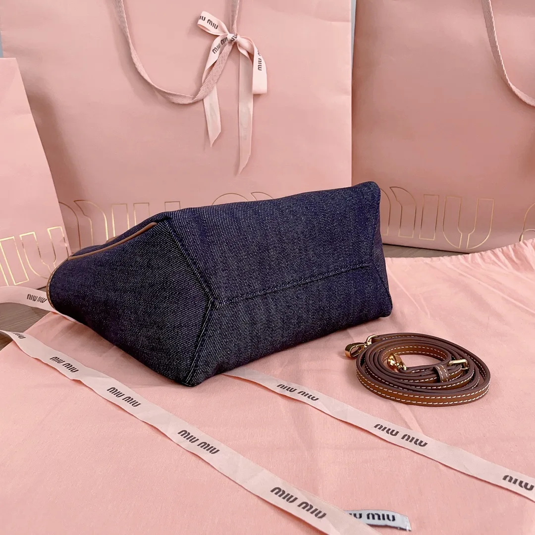 Miu Miu Suede Leather Tote Bag product photo from LabelPicks