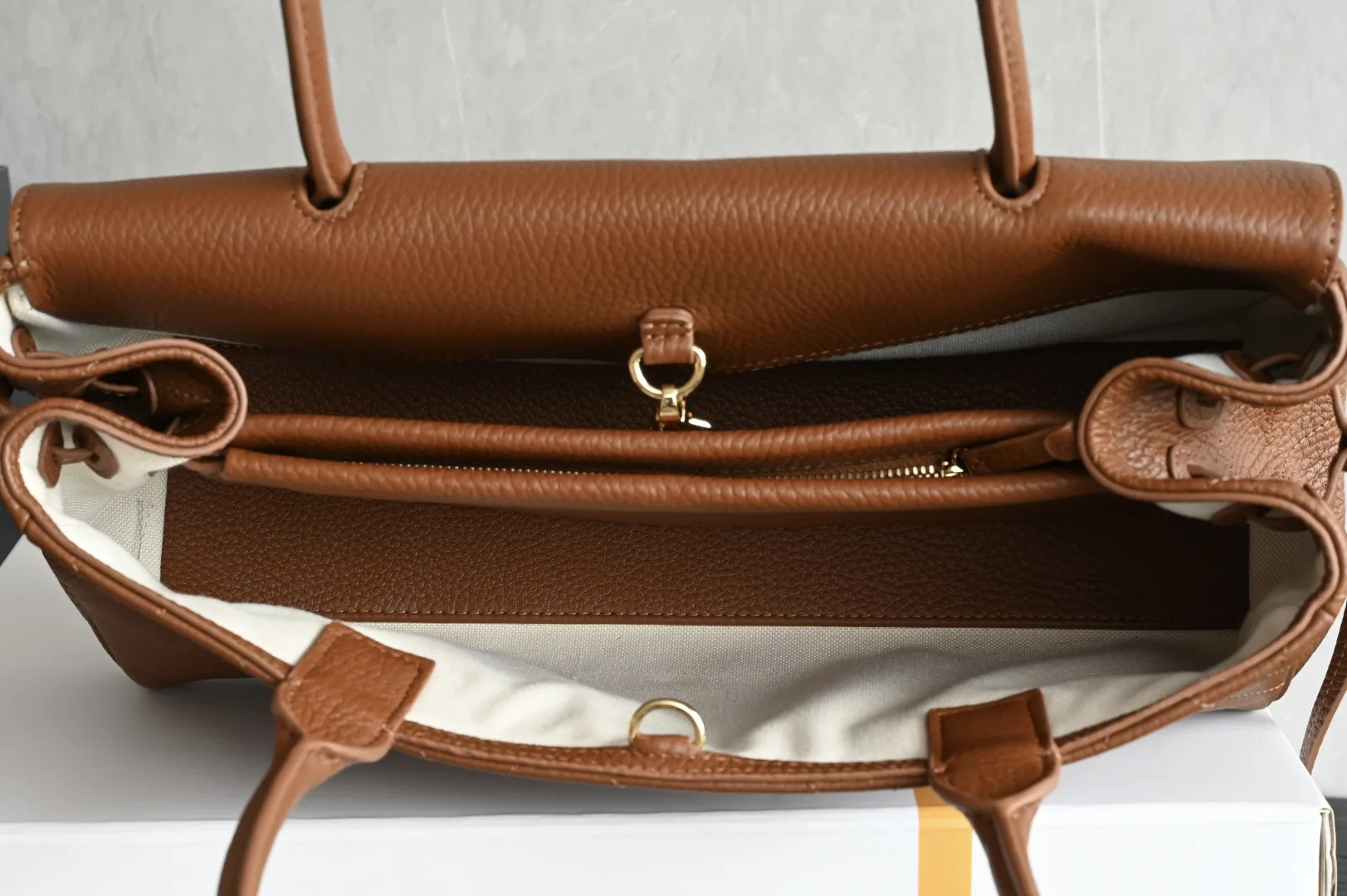 Chanel Brown Calfskin Top Handle Bag product photo from LabelPicks