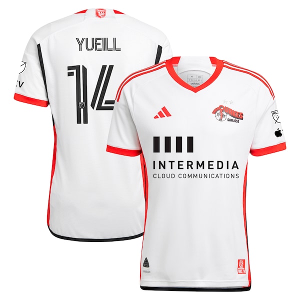 Jackson Yueill San Jose Earthquakes adidas 2024 The 50 Kit Authentic Player Jersey - White