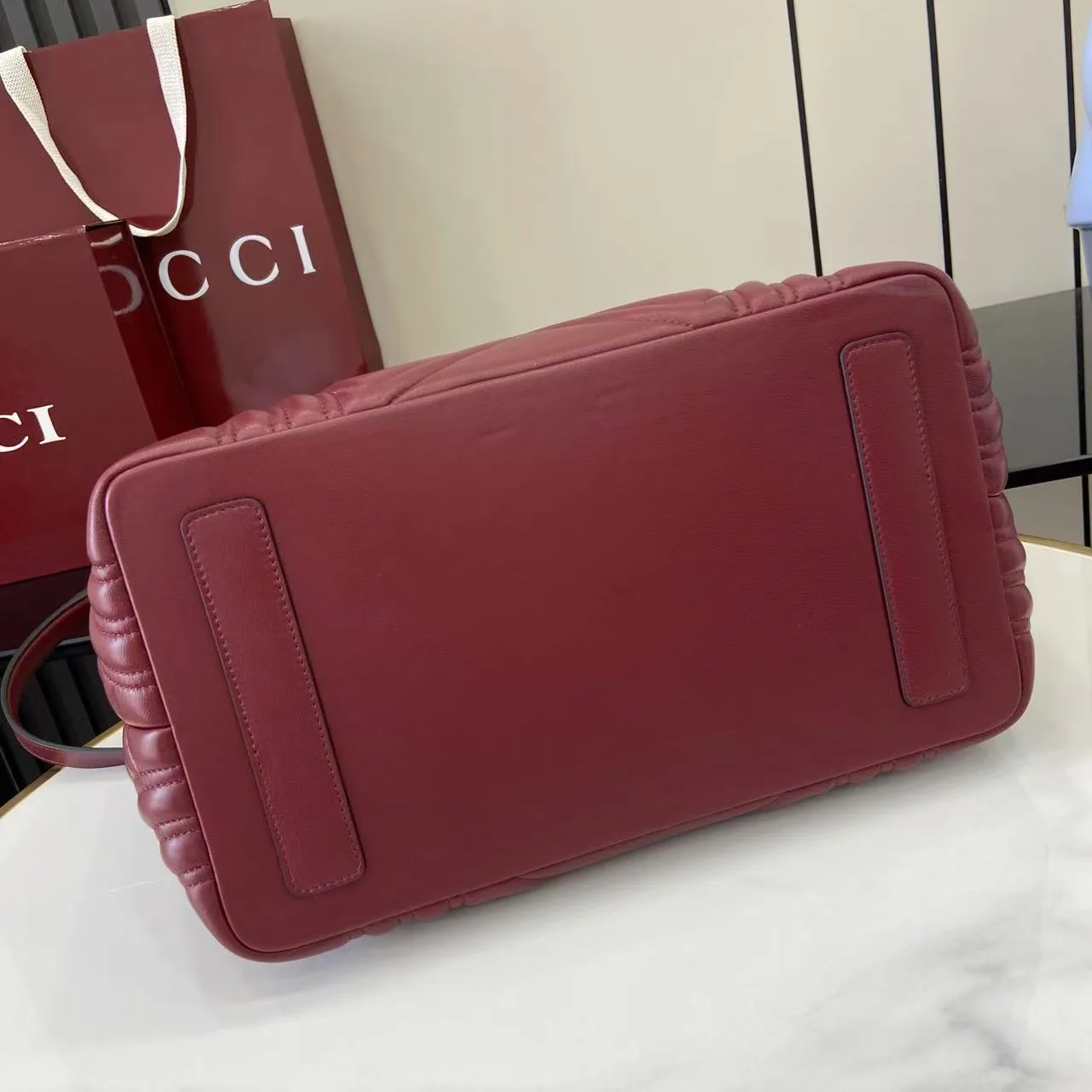 Gucci Marmont Red GG Supreme Canvas Tote Bag product photo from LabelPicks