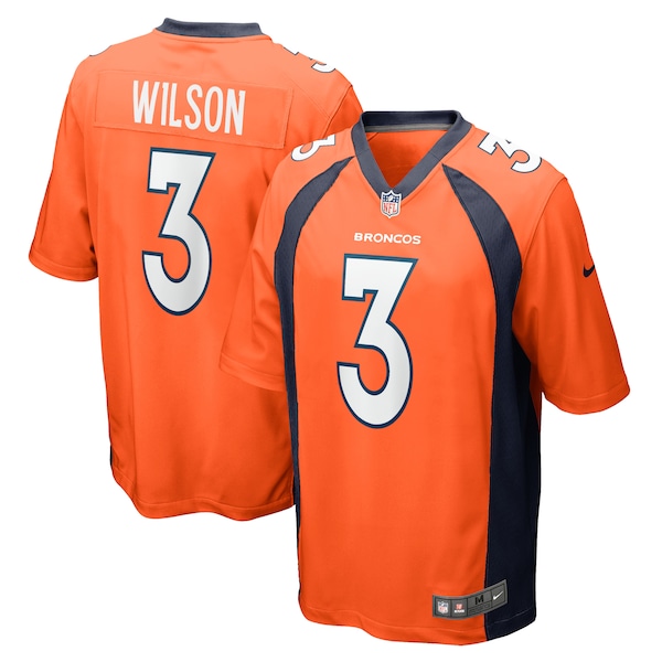 Russell Wilson Denver Broncos Nike Youth Game Jersey - Orange/Navy/White