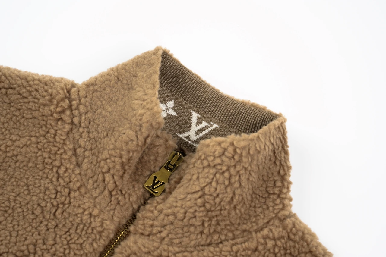 Louis Vuitton Brown Sherpa Zip Jacket product photo from LabelPicks