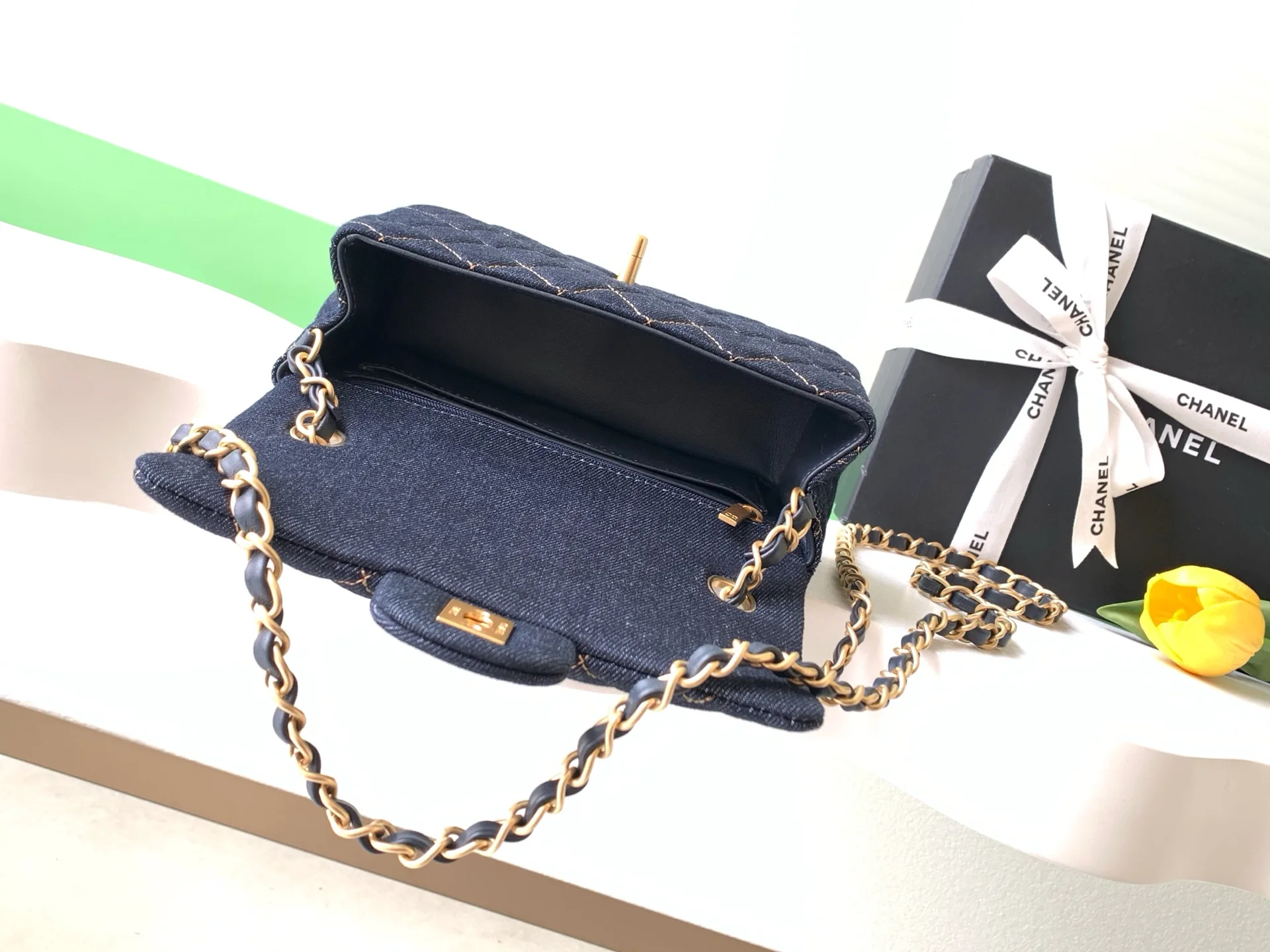 Chanel Classic Flap Navy Quilted Leather Crossbody Bag product photo from LabelPicks