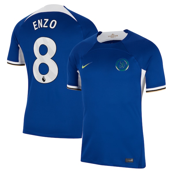 Enzo Fernández Chelsea Nike 2023/24 Home Stadium Replica Jersey - Blue/Mint/Navy