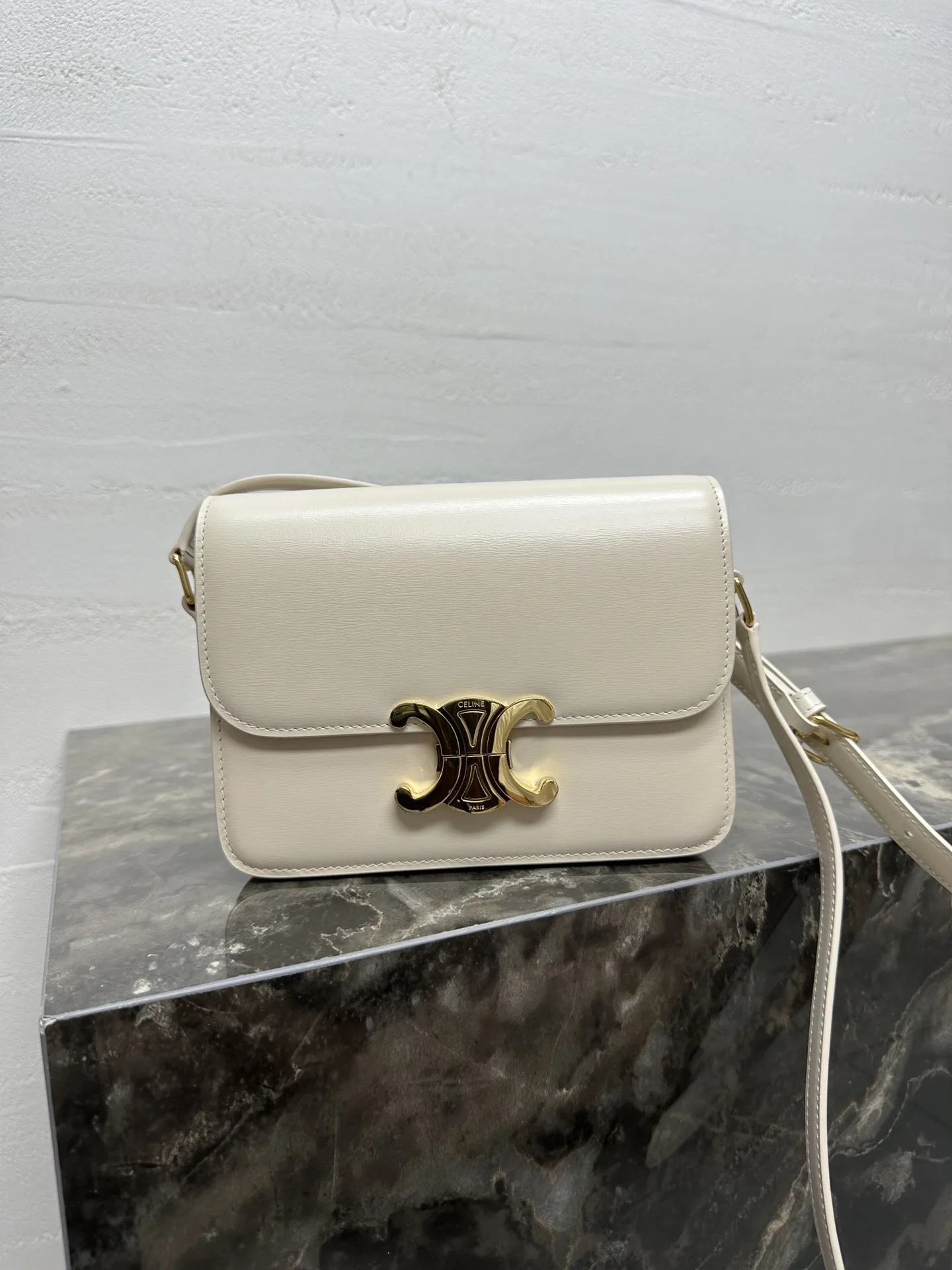 Celine Triomphe Lambskin Crossbody Bag product photo from LabelPicks