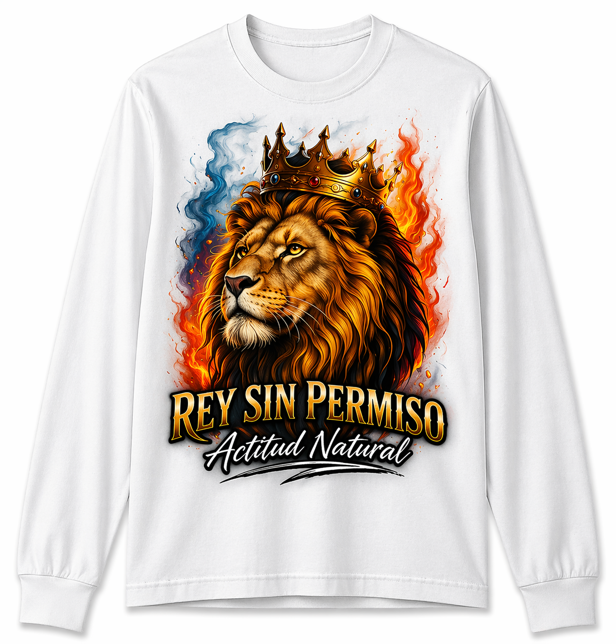 Remera Rey Sin Permiso | León Crown Streetwear Unisex