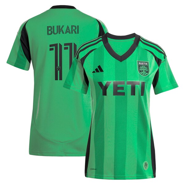 Osman Bukari Austin FC adidas Youth 2025 The Heartbeat Kit Replica Player Jersey - Green
