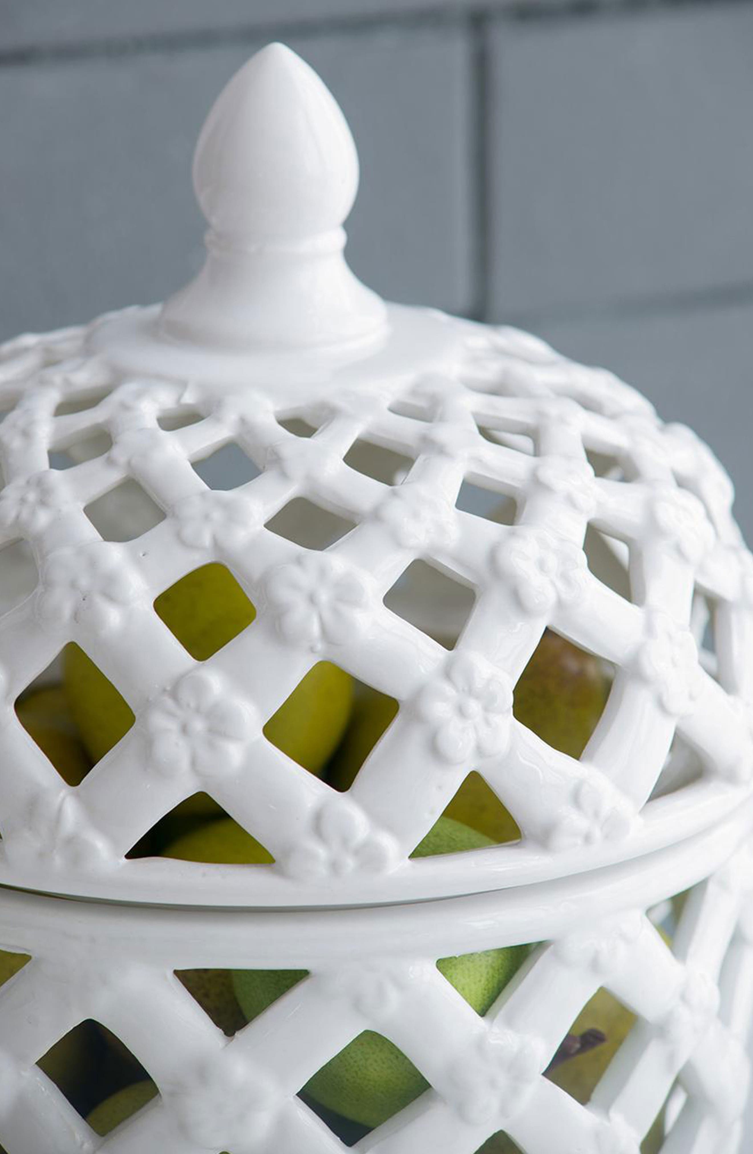 A & B Home Ballas Bird Large Lidded Jar