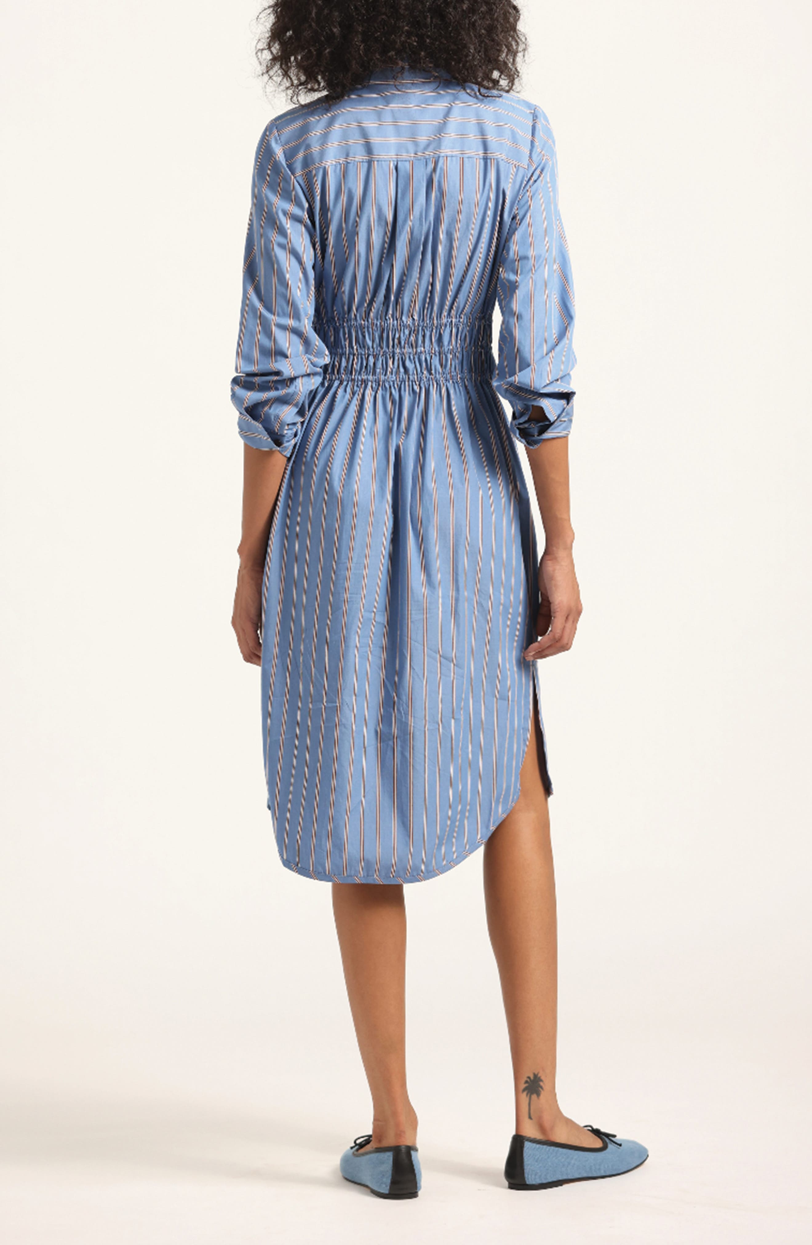 Derek Lam 10 Crosby Veronica Belted Long Sleeve Shirtdress