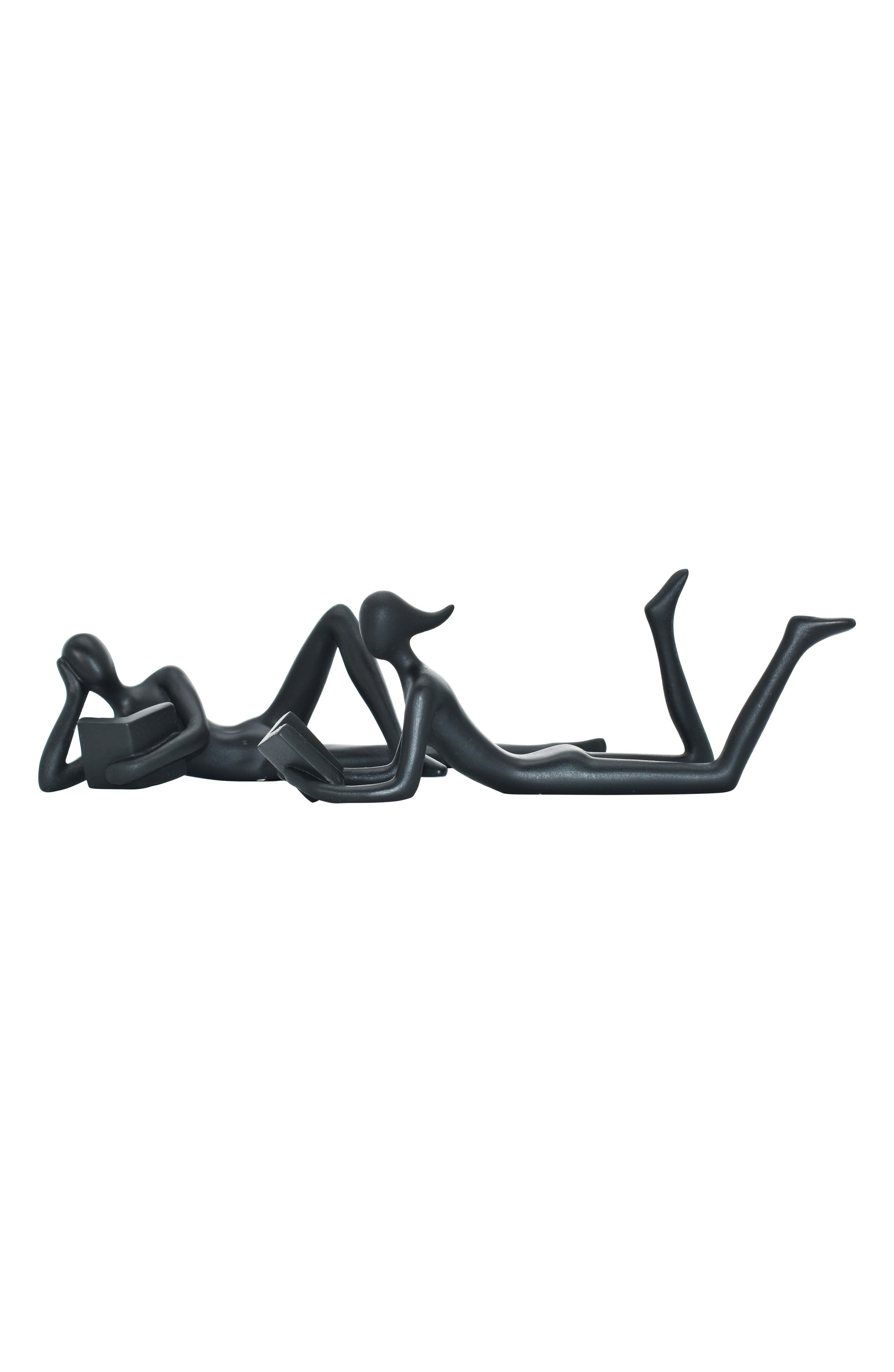 KINETIC Man & Women Readers Set of 2 Sculpture