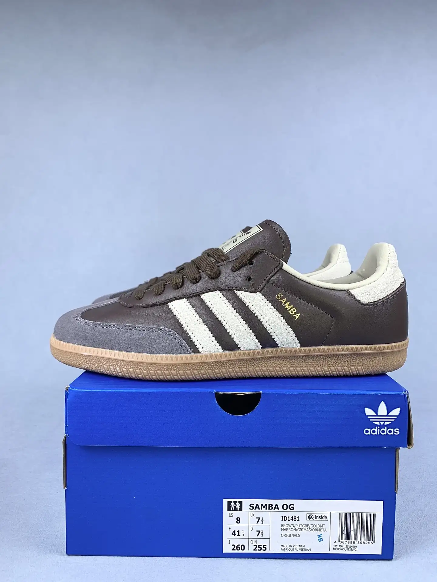 adidas Samba OG Brown Putty Grey Shoes product photo from LabelPicks