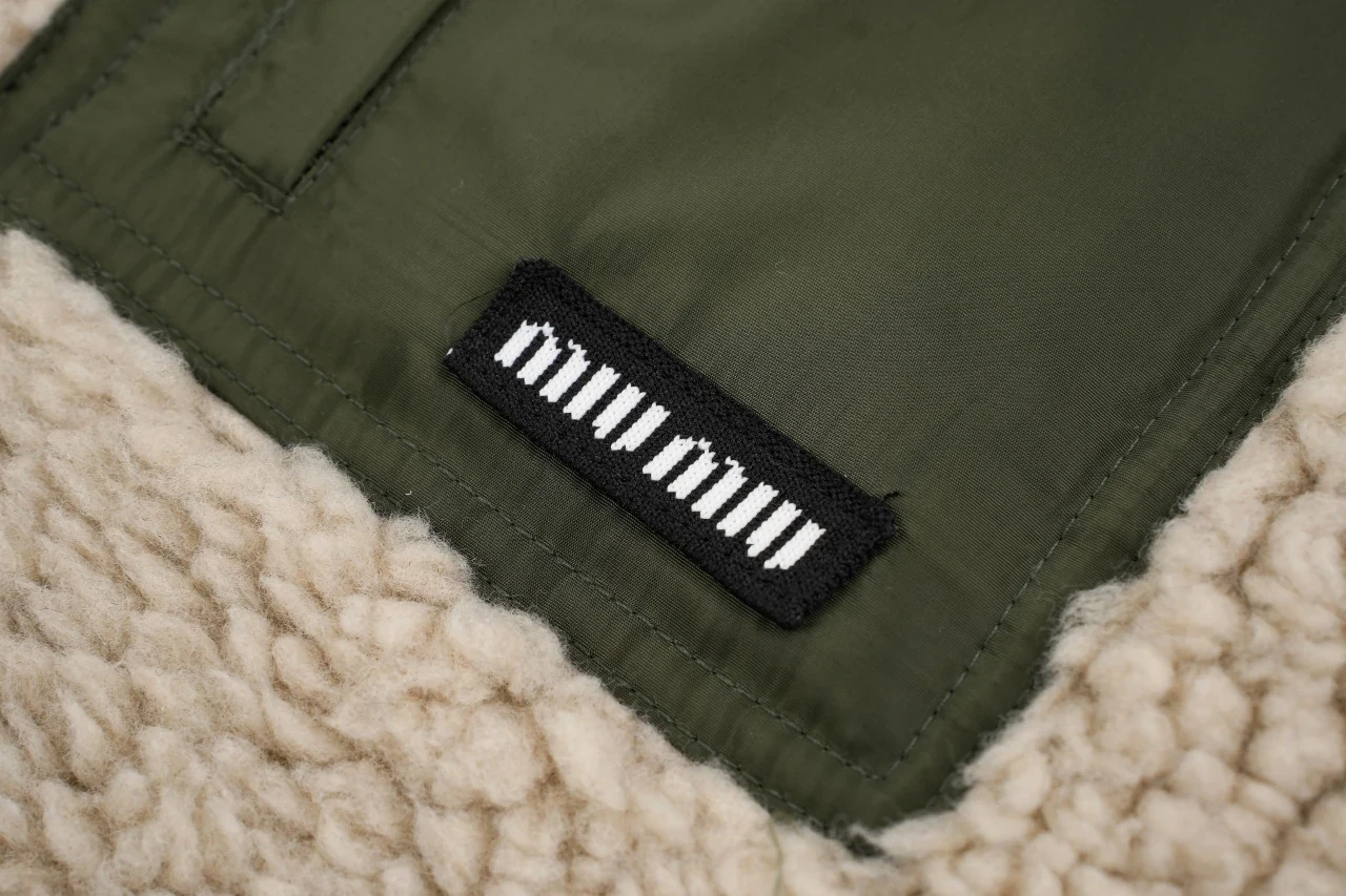 Miu Miu Beige Sherpa Look Hooded Down Jacket product photo from LabelPicks