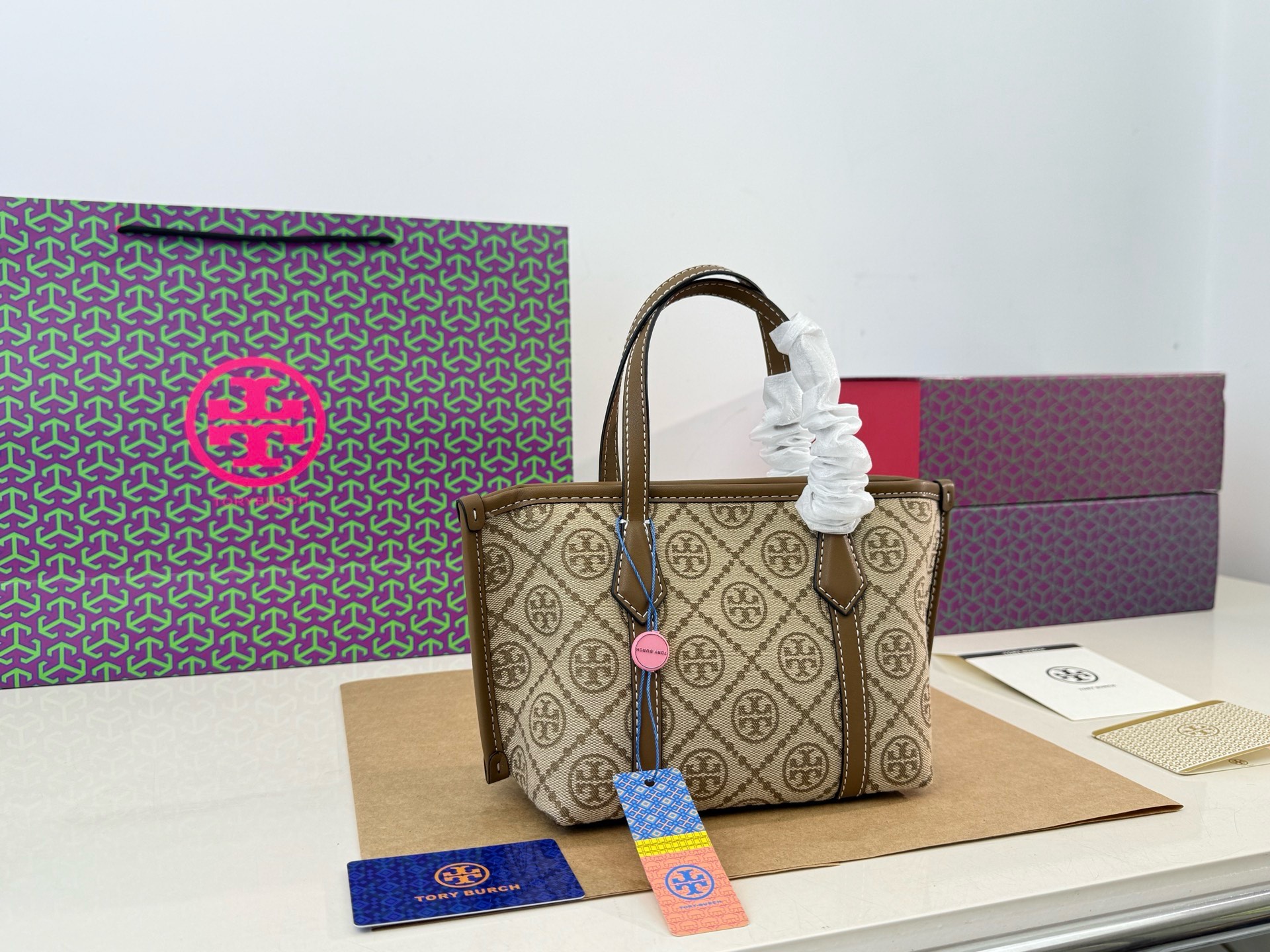 Tory Burch Mini Basket Tote Bag