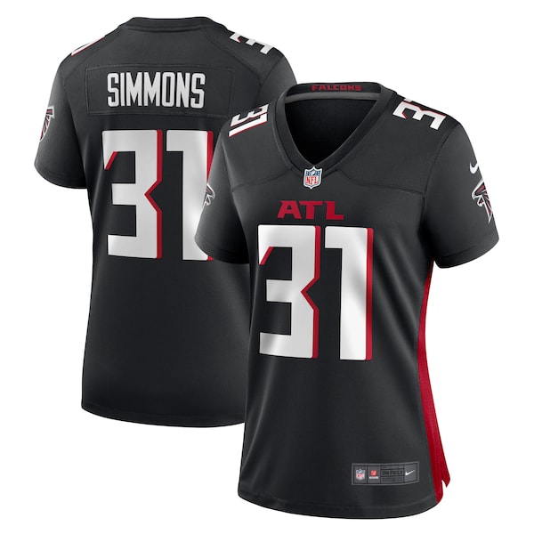 Justin Simmons Atlanta Falcons Nike Women's  Game Jersey -  Black