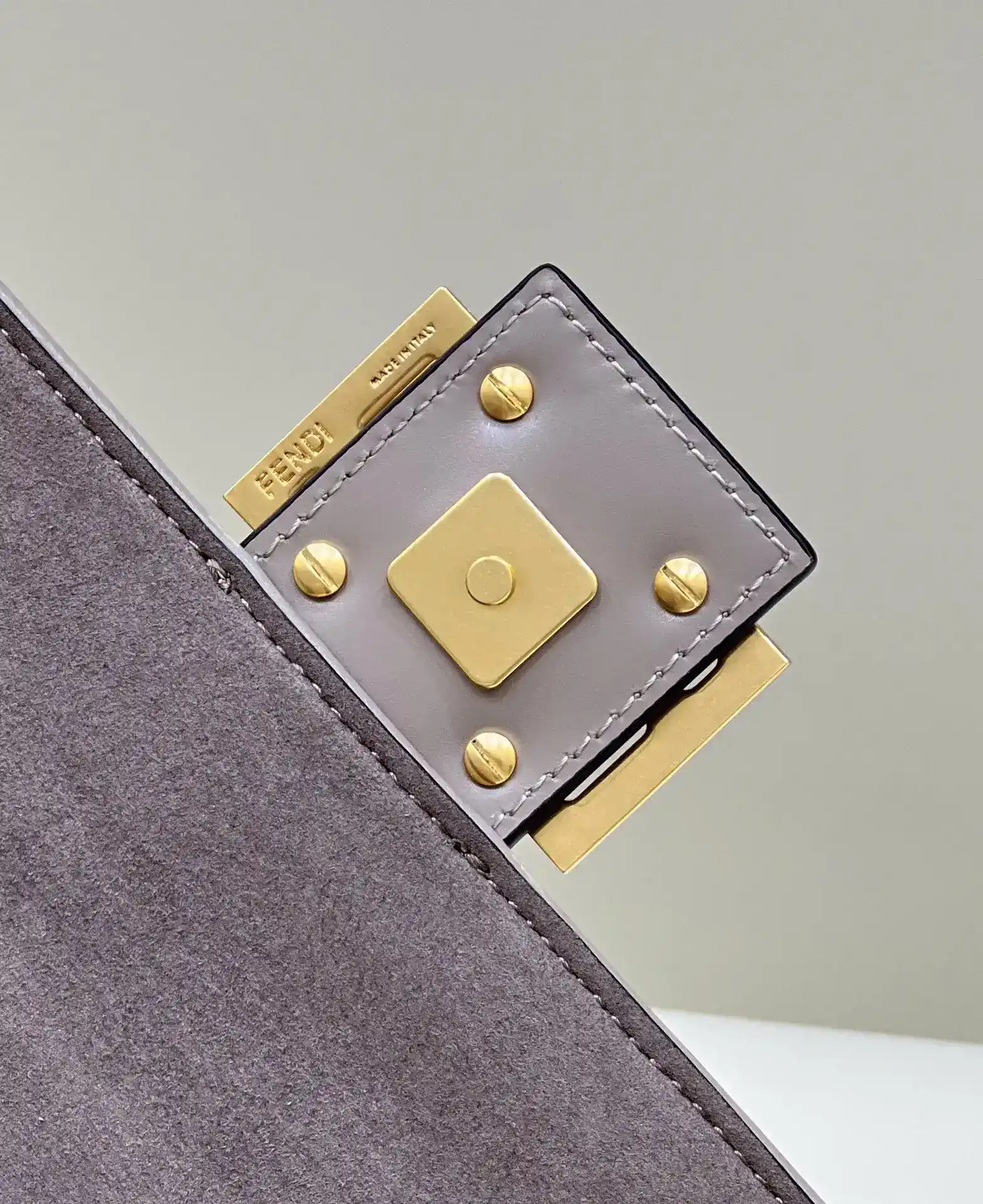 Fendi Suede Leather Baguette Shoulder Bag product photo from LabelPicks
