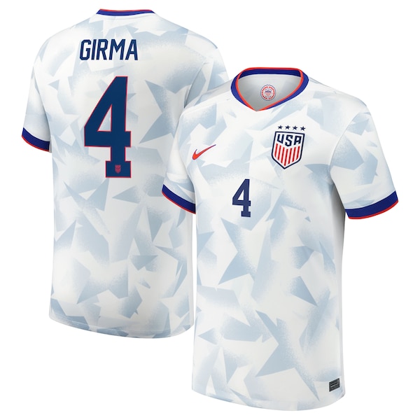 Naomi Girma USMNT Nike Youth 2025 Home Replica Player Jersey - White