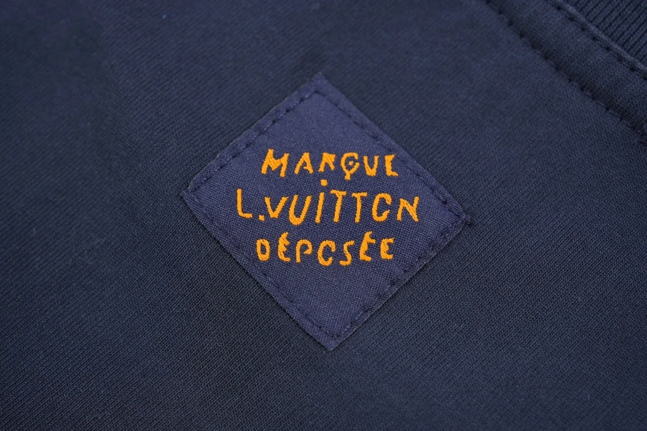 Louis Vuitton Navy Denim Patch Embroidered T-Shirt product photo from LabelPicks