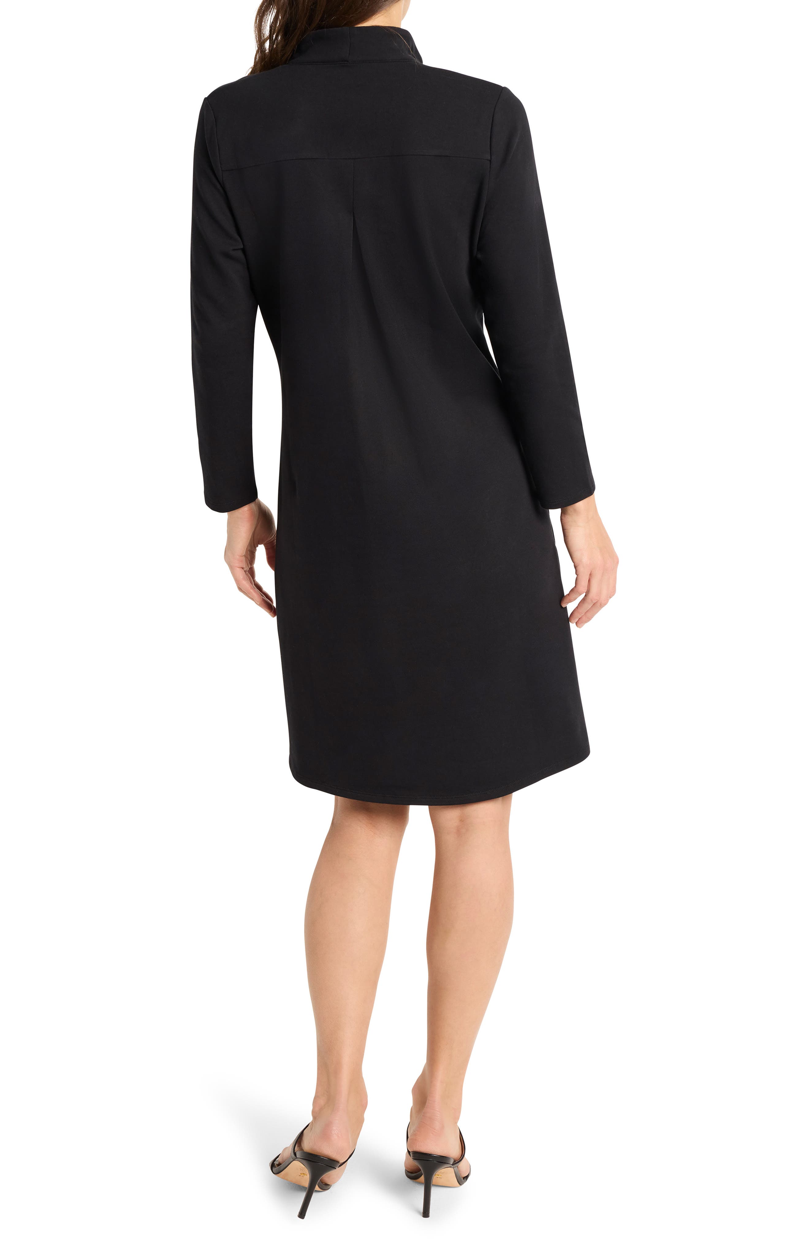 NIC+ZOE Ruffled Long Sleeve Knit Dress