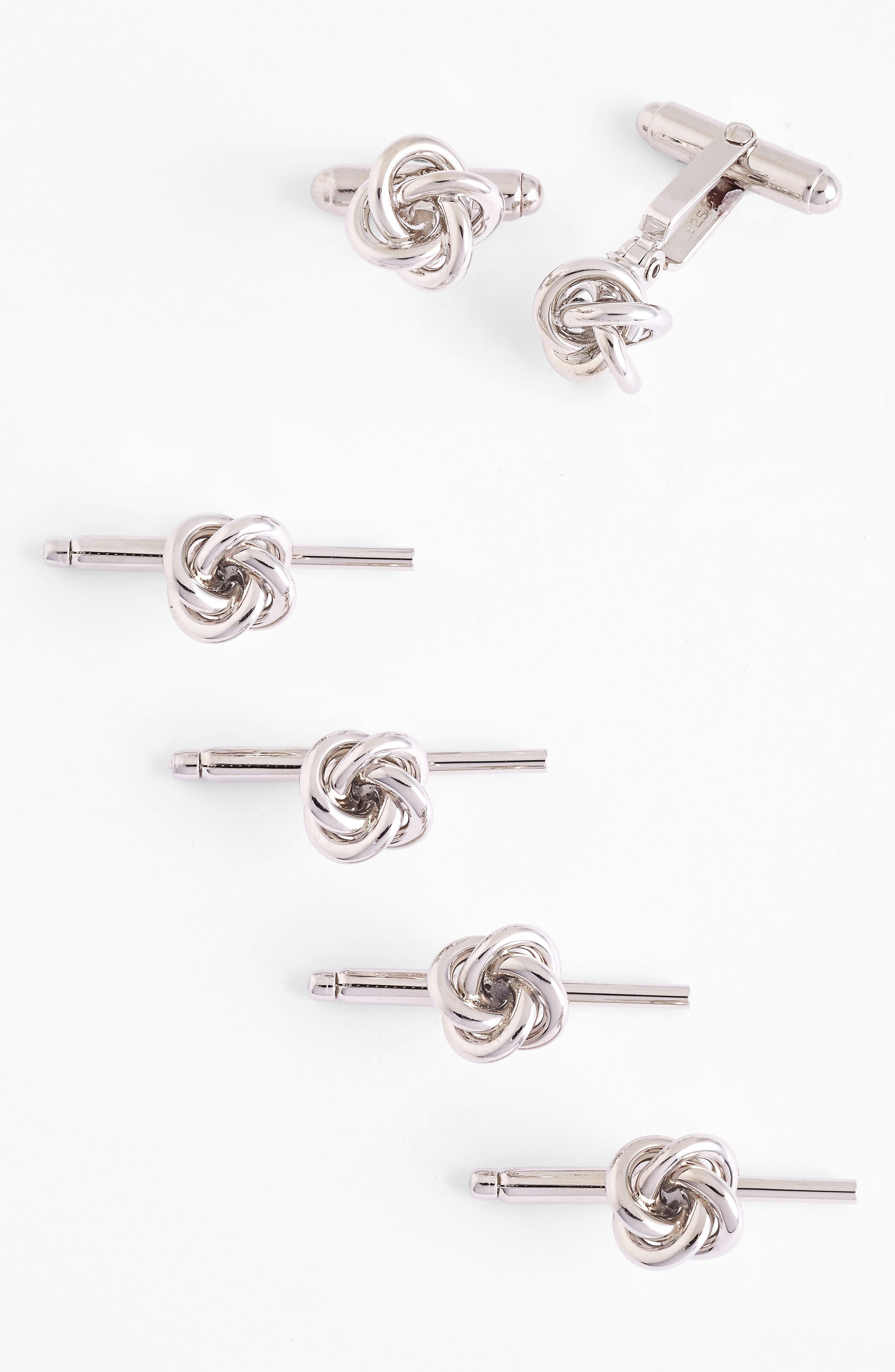 David Donahue Knot Cuff Link & Stud Set
