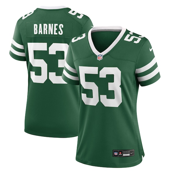 Zaire Barnes New York Jets Nike Women's Team Game Jersey - Legacy Green