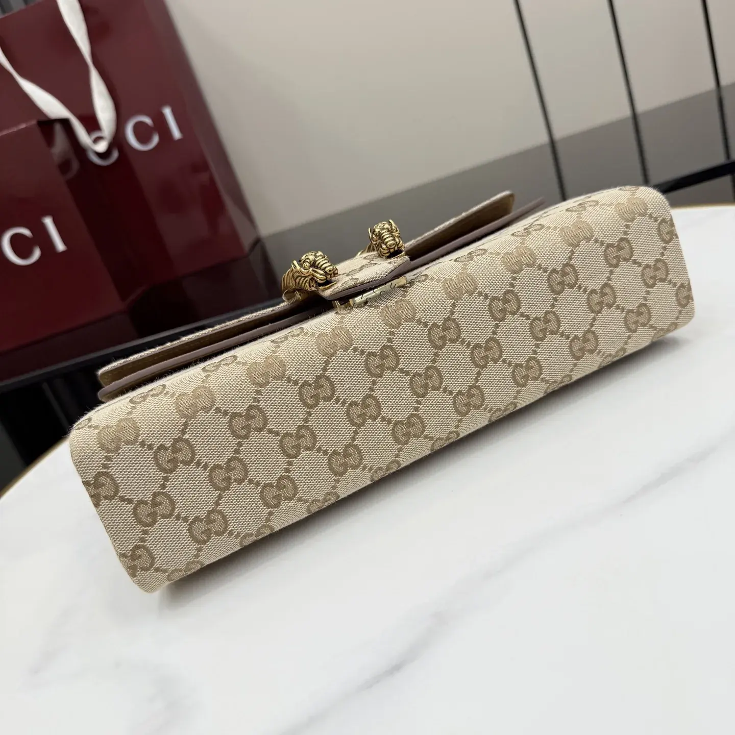 Gucci Brown Dionysus Suede Leather Shoulder Bag product photo from LabelPicks