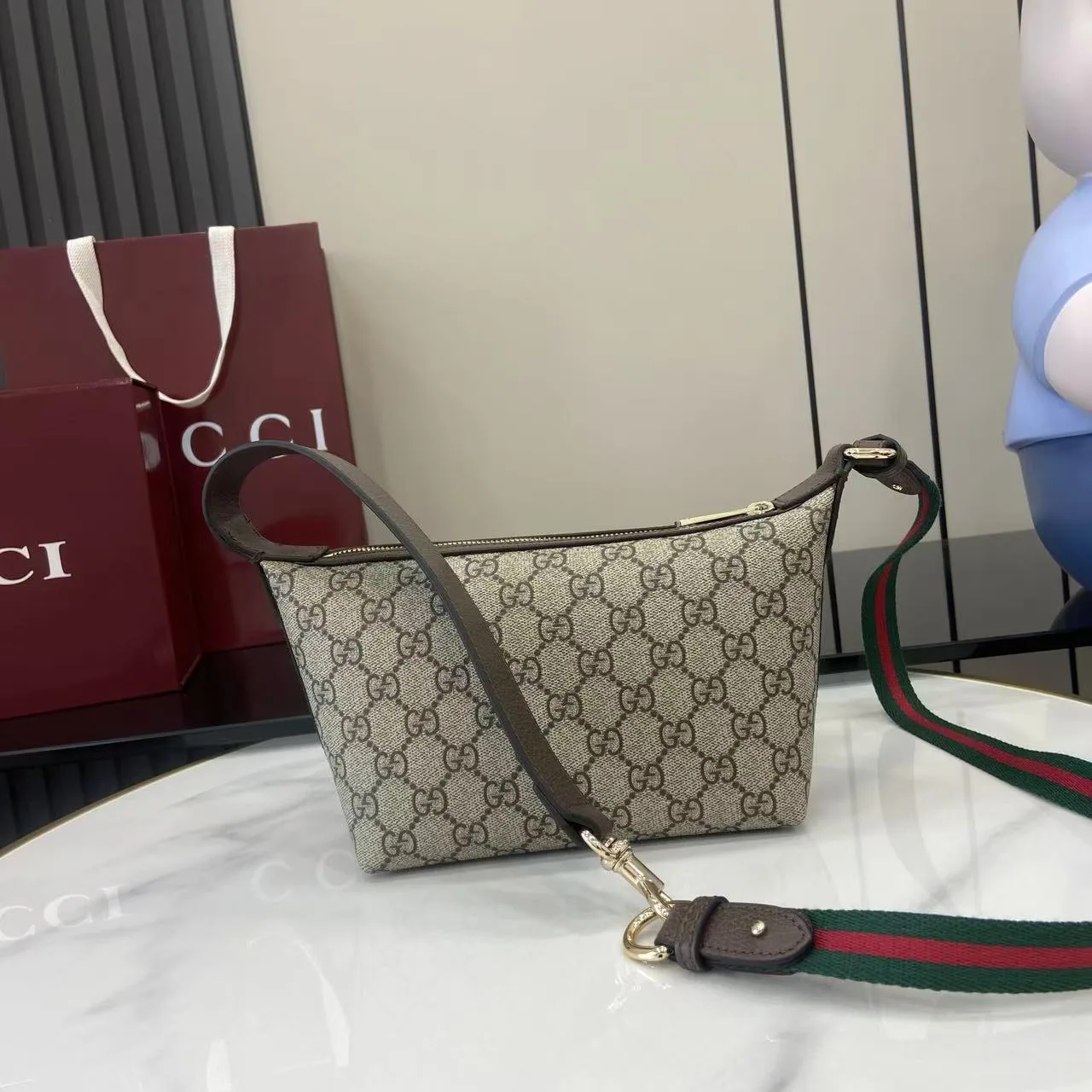Gucci Ophidia Brown Monogram Canvas Crossbody Bag product photo from LabelPicks