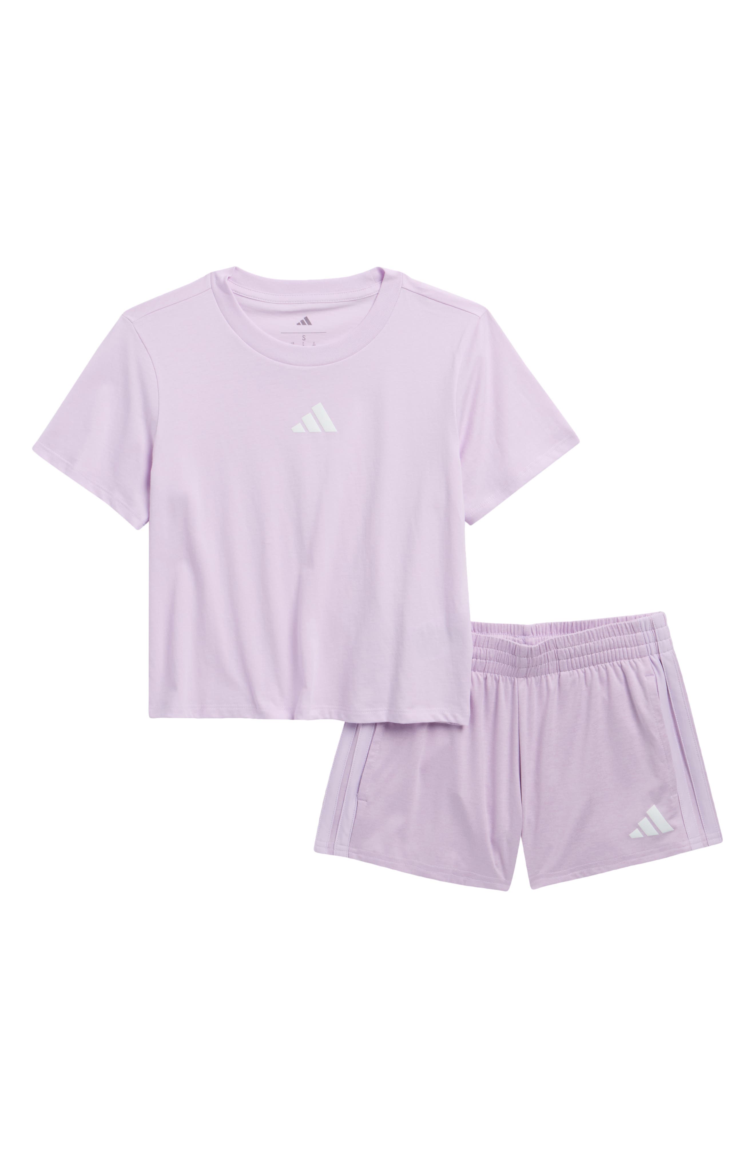 adidas Kids' T-Shirt & Mélange Shorts Set