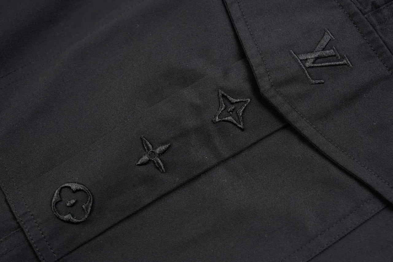 Louis Vuitton Black Multi Pocket Embroidered Cargo Pants product photo from LabelPicks