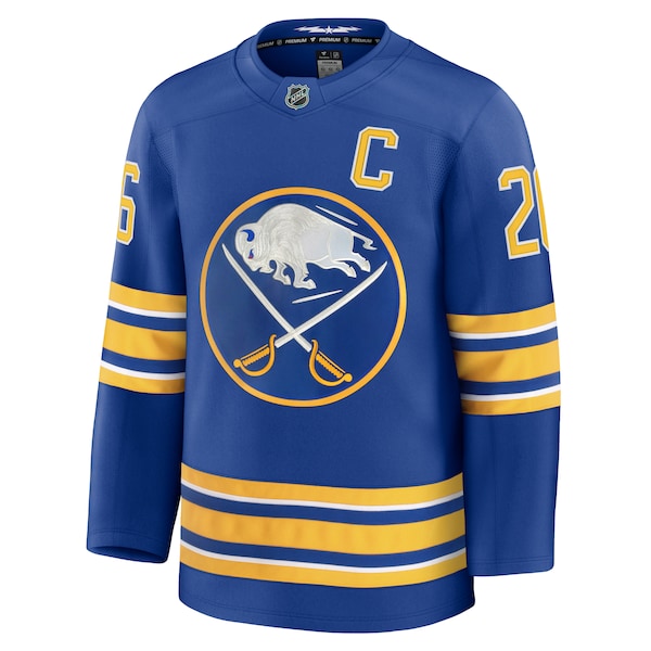 Rasmus Dahlin Buffalo Sabres  Premium Jersey with Captain's Patch - Royal