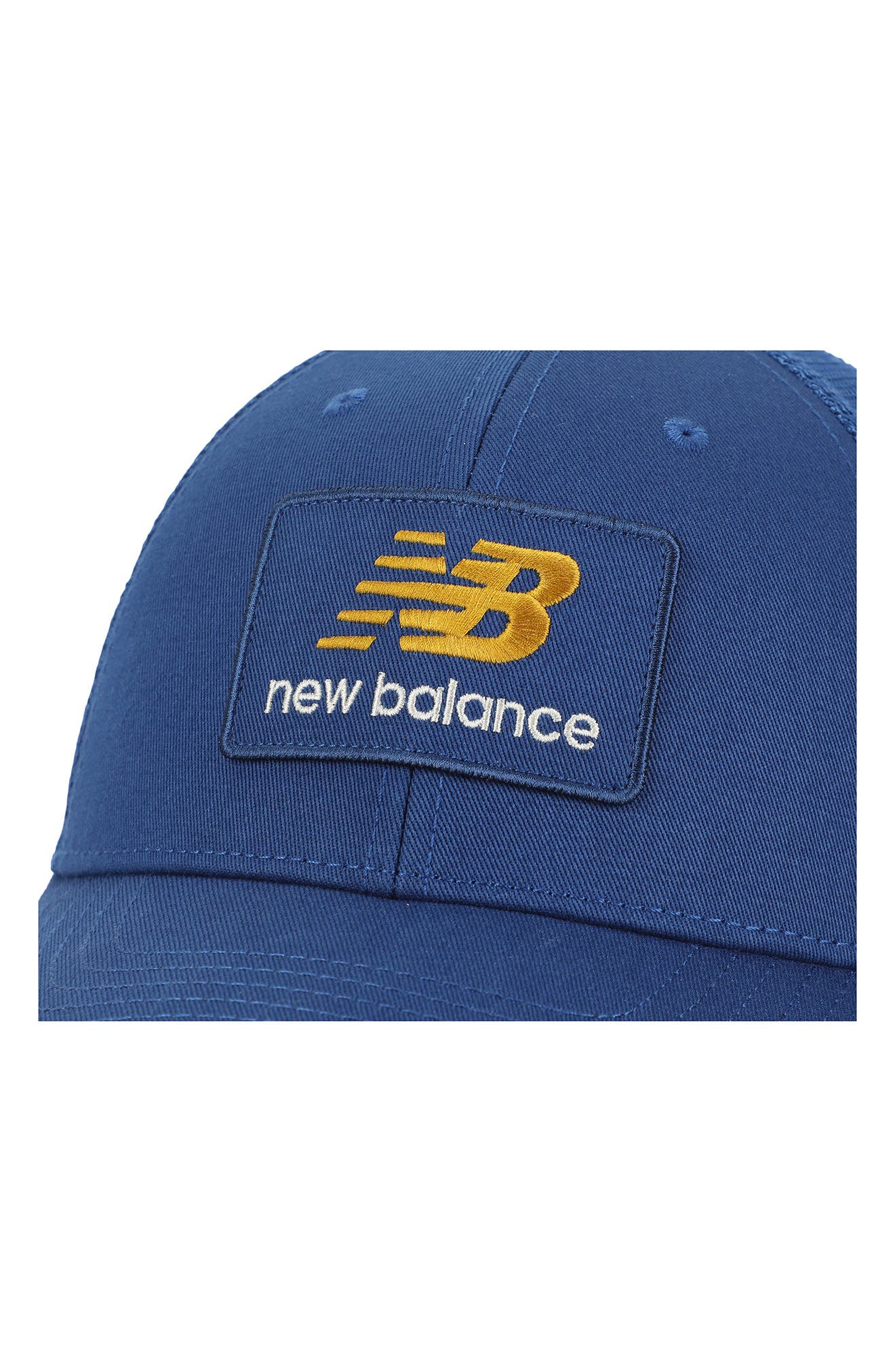New Balance Stacked Patch Logo Trucker Hat