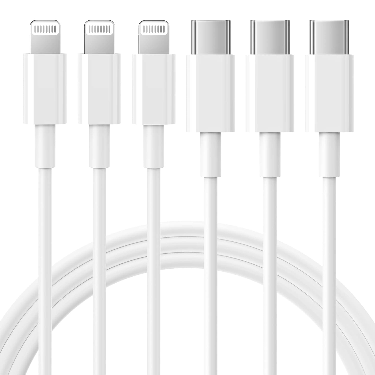 iPhone Charger 3Pack 6FT USB C to Lightning Cable [Apple MFi Certified] [Apple MFi Certified]