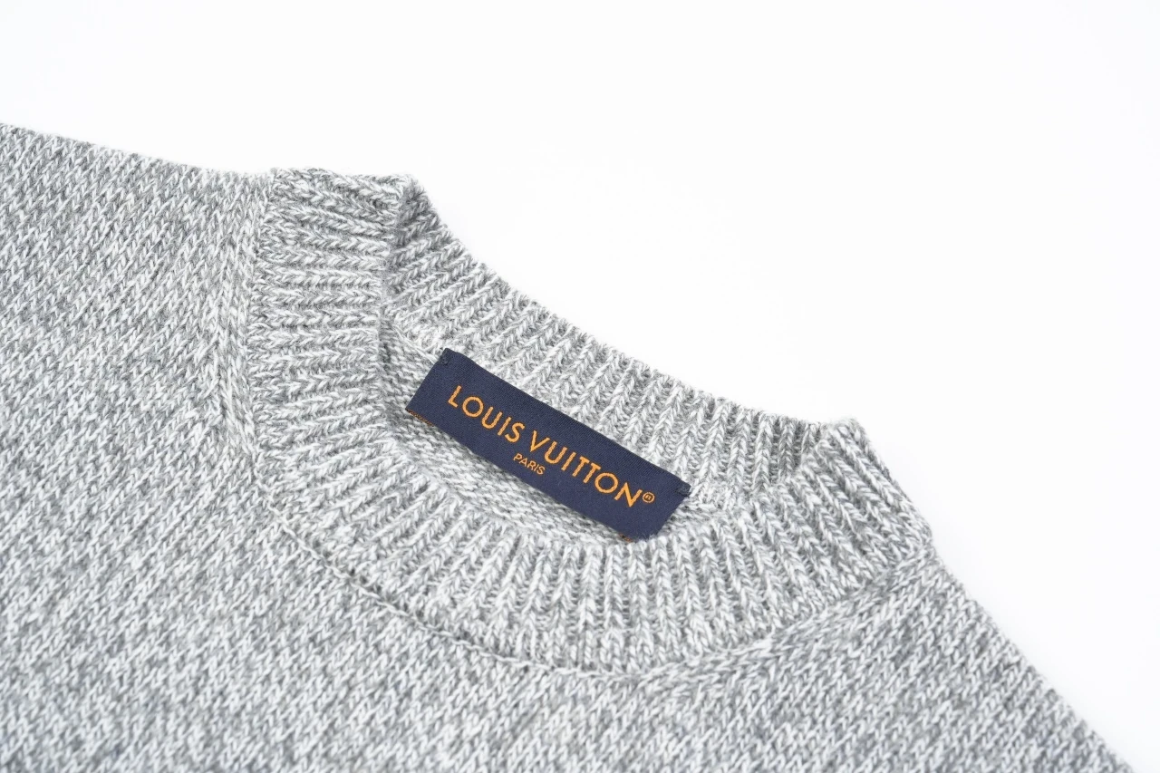 Louis Vuitton Grey Fox Jacquard Crewneck Sweater product photo from LabelPicks